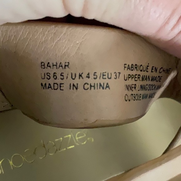 Woman's Neutral Adjustable Buckle Rounded Toe Wedge Heel Shoe - Picture 7 of 8